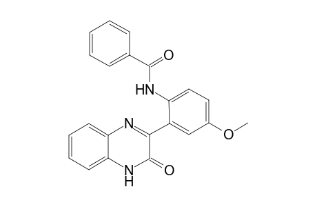 N-[4-Methoxy-2-(3-oxo-3,4-dihydro-2-quinoxalinyl)phenyl]benzamide