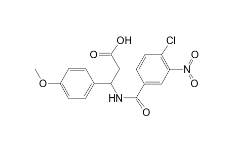 3-[(4-Chloranyl-3-nitro-phenyl)carbonylamino]-3-(4-methoxyphenyl)propanoic acid