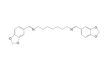 Benzylidene-(3,4-methylendioxy),-N,N'-heptane-(1,7-diamino[bis-