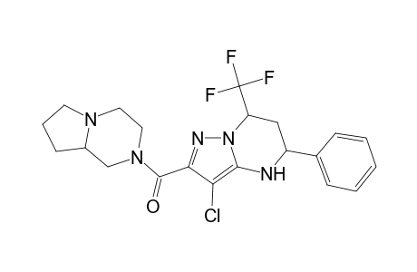 3-chloro-2-(hexahydropyrrolo[1,2-a]pyrazin-2(1H)-ylcarbonyl)-5-phenyl-7-(trifluoromethyl)-4,5,6,7-tetrahydropyrazolo[1,5-a]pyrimidine