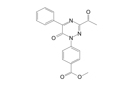 4-(3-Acetyl-6-oxo-5-phenyl-6H-[1,2,4]triazin-1-yl)benzoic acid, methyl ester