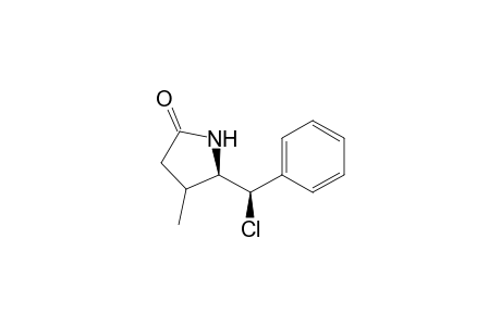 (+-)-(4RS)-5-[(RS)-Chlorophenylmethyl]-4-methylpyrrolidin-2-one