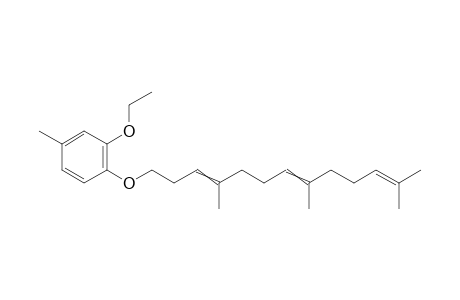 2-ethoxy-4-methyl-1-((4,8,12-trimethyltrideca-3,7,11-trien-1-yl)oxy)benzene