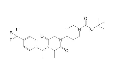 4-Methyl-4-{3-methyl-2,5-dioxo-4-[1-(4-trifluoromethylphenyl)ethyl]piperazin-1-yl}piperidine-1-carboxylic acid tert-butyl ester