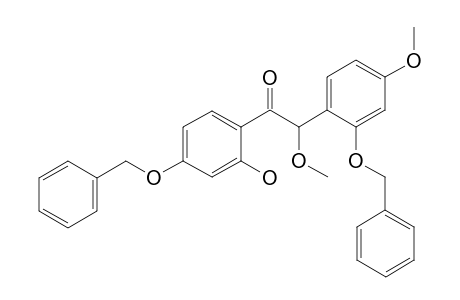 Ethanone, 1-[2-hydroxy-4-(phenylmethoxy)phenyl]-2-methoxy-2-[4-methoxy-2-(phenylmethoxy)phenyl]-