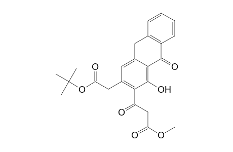 2-Anthracenepropanoic acid, 3-[2-(1,1-dimethylethoxy)-2-oxoethyl]-9,10-dihydro-1-hydroxy-.beta.,9-dioxo-, methyl ester