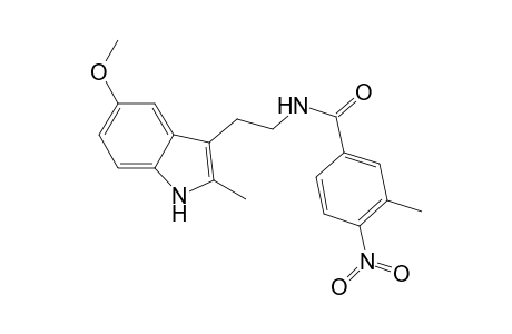 benzamide, N-[2-(5-methoxy-2-methyl-1H-indol-3-yl)ethyl]-3-methyl-4-nitro-
