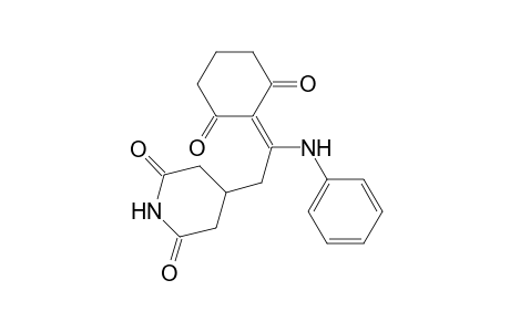 4-[2-Anilino-2-(2,6-dioxocyclohexylidene)ethyl]-2,6-piperidinedione
