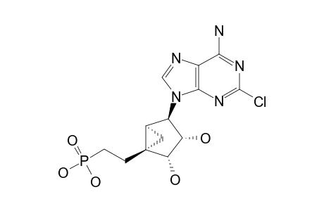 (1'-S,2'-R,3'-S,4'-R,5'-S)-4'-(6-AMINO-2-CHLOROPURIN-9-YL)-2',3'-(DIHYDROXY)-1'-(PHOSPHONOETHENYL)-BICYCLO-[3.1.0]-HEXANE