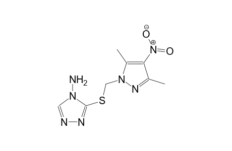 4H-1,2,4-triazol-4-amine, 3-[[(3,5-dimethyl-4-nitro-1H-pyrazol-1-yl)methyl]thio]-