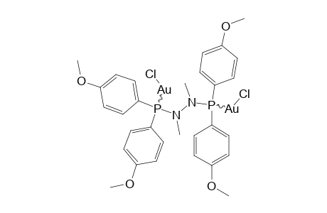 BIS-[DI-(4-METHOXYPHENYL)-PHOSPHINO]-1,2-DIMETHYLHYDRAZINE-[GOLD(I)-CHLORIDE]