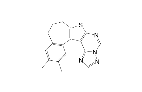 12,13-Dimethyl-9,10-dihydro-8H-benzo[3',4']cyclohepta[2',1':4,5]thieno[3,2-e][1,2,4]triazolo[1,5-c]pyrimidine