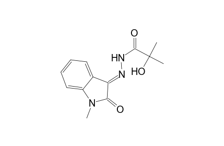 2-Hydroxy-2-methyl-N'-[(3E)-1-methyl-2-oxo-1,2-dihydro-3H-indol-3-ylidene]propanohydrazide