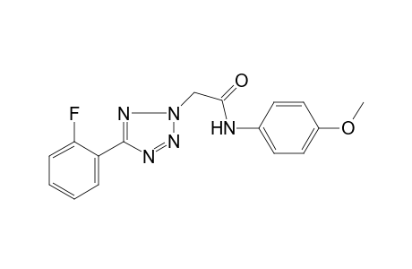 2-[5-(2-fluorophenyl)-2H-tetraazol-2-yl]-N-(4-methoxyphenyl)acetamide