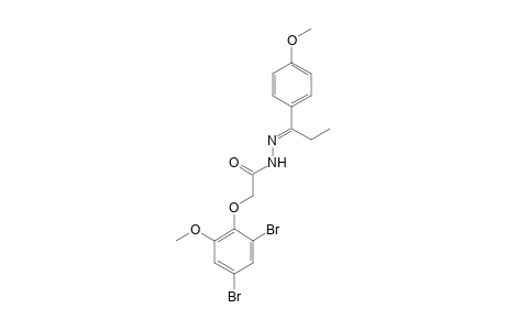 2-(2,4-Dibromo-6-methoxyphenoxy)-N'-[1-(4-methoxyphenyl)propylidene]acethydrazide