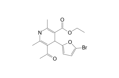 4-(5'-Bromo-2'-furyl)-3-acetyl-5-(ethoxycarbonyl)-2,6-dimethyl-1,4-dihydropyridine