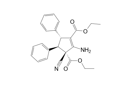 (3R,4R,5R)-2-Amino-3-cyano-4,5-diphenyl-cyclopent-1-ene-1,3-dicarboxylic acid diethyl ester