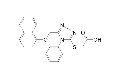 2-[[5-(1-naphthalenyloxymethyl)-4-phenyl-1,2,4-triazol-3-yl]thio]acetic acid