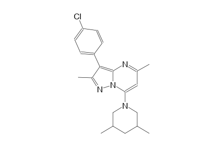 3-(4-chlorophenyl)-7-(3,5-dimethyl-1-piperidinyl)-2,5-dimethylpyrazolo[1,5-a]pyrimidine