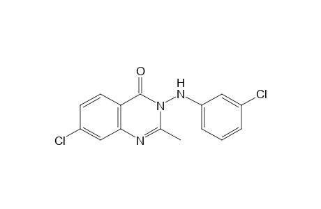 7-chloro-3-(m-chloroanilino)-2-methyl-4(3H)-quinazolinone