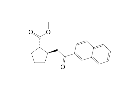 (1S,2R)-2-[2-(2-naphthalenyl)-2-oxoethyl]-1-cyclopentanecarboxylic acid methyl ester