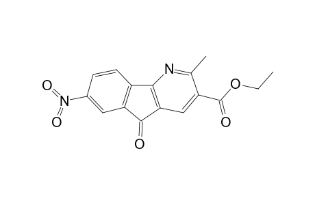 5-keto-2-methyl-7-nitro-indeno[2,1-e]pyridine-3-carboxylic acid ethyl ester