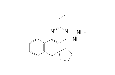 2-Ethyl-4-hydrazinospiro(benzo[h]quinazoline-5(6H),1'-cyclopentane)