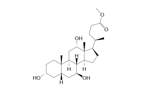 3-ALPHA,7-BETA,12-ALPHA-TRIHYDROXY-5-BETA-CHOLSAEUREMETHYLESTER