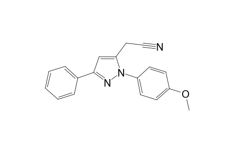 5-Cyanomethyl-1-(4-methoxyphenyl)-3-phenylpyrazole