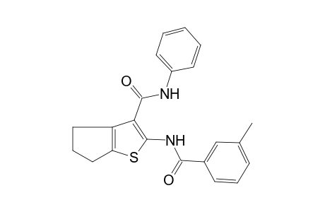 2-[(3-Methylbenzoyl)amino]-N-phenyl-5,6-dihydro-4H-cyclopenta[b]thiophene-3-carboxamide
