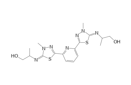 2,2'-(2,6-Pyridodiyl)bis(4,5-dihydro-5-(1-hydroxymethylethylimino)-4-methyl-1,3,4-thiadiazole)