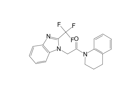 1-(3,4-Dihydro-2H-quinolin-1-yl)-2-(2-trifluoromethyl-benzoimidazol-1-yl)-ethanone