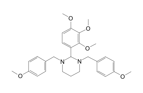 1,3-bis(4-methoxybenzyl)-2-(2,3,4-trimethoxyphenyl)hexahydropyrimidine