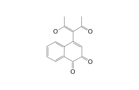 4-(1-Hydroxyethylen)-2-oxopropyl-1,2-naphthoquinone