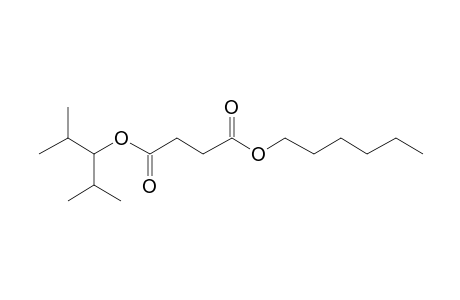 Succinic acid, 2,4-dimethylpent-3-yl hexyl ester