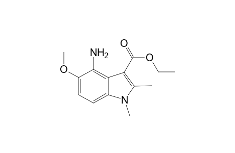 1H-Indole-3-carboxylic acid, 4-amino-5-methoxy-1,2-dimethyl-, ethyl ester