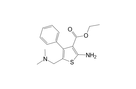 Ethyl 2-amino-5-[(dimethylamino)methyl]-4-phenyl-3-thiophenecarboxylate