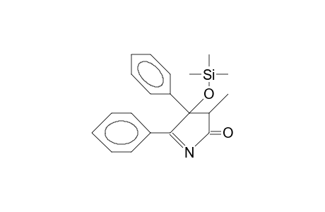 (3R*,4R*)-3,4-Dihydro-3-methyl-4,5-diphenyl-4-trimethylsilyloxy-2H-pyrrol-2-one