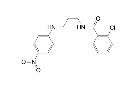 2-Chloranyl-N-[3-[(4-nitrophenyl)amino]propyl]benzamide