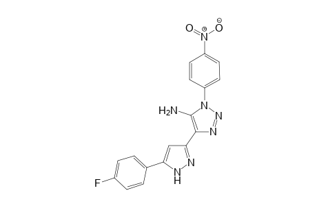 5-[3-(4-fluorophenyl)-1H-pyrazol-5-yl]-3-(4-nitrophenyl)-1,2,3-triazol-4-amine