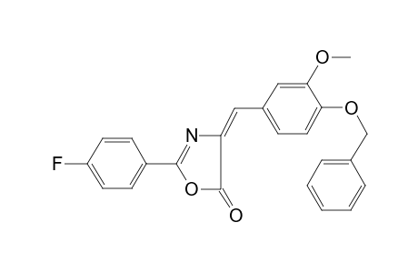 5(4H)-oxazolone, 2-(4-fluorophenyl)-4-[[3-methoxy-4-(phenylmethoxy)phenyl]methylene]-, (4E)-