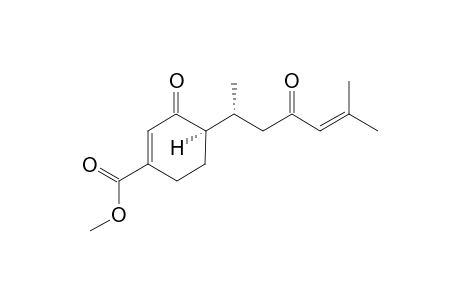 (-)-4'-DEHYDRO-OXOJUVABIONE;METHYL-(4R)-[(1S),5-DIMETHYL-3-OXO-4-HEXENYL]-3-OXO-1-CYCLOHEXENE-1-CARBOXYLATE