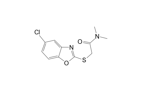 2-[(5-Chloro-1,3-benzoxazol-2-yl)sulfanyl]-N,N-dimethylacetamide