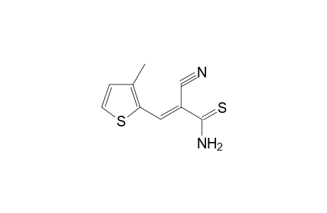 (2E)-2-Cyano-3-(3-methyl-2-thienyl)-2-propenethioamide