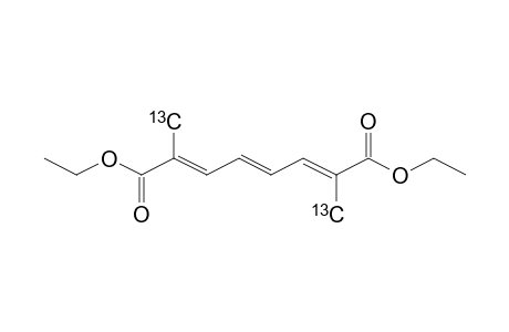 (9,10-(C-13))-DIETHYL-2,7-DIMETHYLOCTA-2,4,6-TRIENE-1,8-OATE