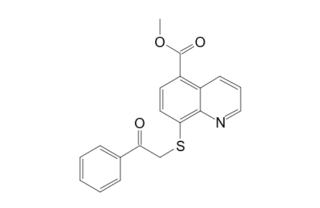 5-METHOXYCARBONYL-8-[1-(2-PHENYL-2-OXO)-ETHANE]-THIOQUINOLINE