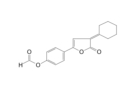 3H-Furan-2-one, 3-cyclohexylidene-5-(4-formyloxyphenyl)-