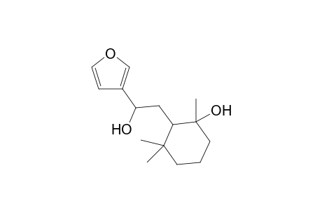 (+-)-(.alpha.RS,1'RS,2'RS)-.alpha.-[(2-hydroxy-2,6,6-trimethylcyclohexyl)methyl]furan-3-methanol