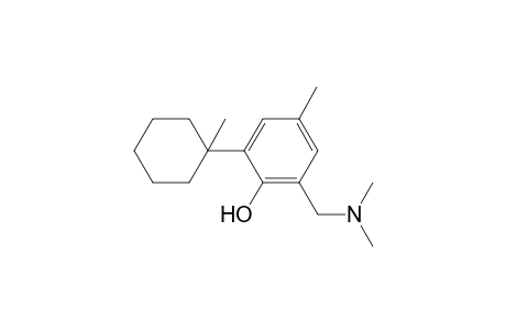 2-Dimethylaminomethyl-4-methyl-6-(1-methyl-cyclohexyl)-phenol