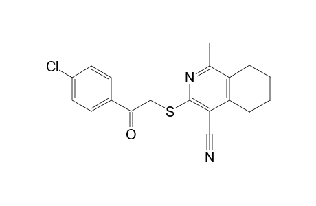 3-[(4'-Chlorophenacyl)thio]-5,6,7,8-tetrahydro-1-methyl-4-isoquinolinecarbonitrile
